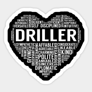 Driller Heart Sticker